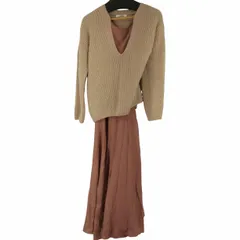 スナイデル snidel 深Vニットセットキャミワンピース レディース JPN：0 