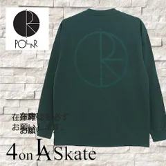【Polar Skate.co】 ロゴ ロングスリーブ Tシャツダークグリーン