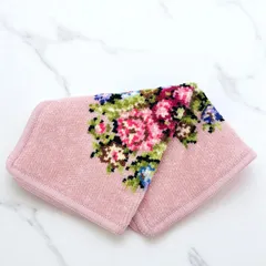 FEILER　フェイラー ハンドタオル　ハンカチ　花柄　ピンク