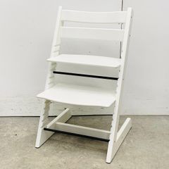 展示品 スレキズ有 STOKKE ストッケ Tripp Trapp トリップトラップ ハイチェア ホワイト ベビーチェア 子供椅子 キッズチェア 中古