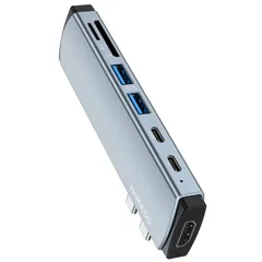 新品 4K対応 ハブ HDMIポート 100W ハブ Power Delivery メディア 対応 PD 多機能USB-Cポート USB-A USB-C ポート microSD 7-in-2 & SDカードMacbook Macbook Pro（2016以降）