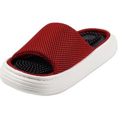 【新品】 [アスカ商事] 健康サンダル 紳士 ふかふか レッド medium