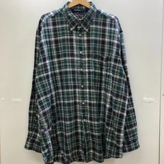 NAUTICA ノーティカ 長袖チェックシャツ ボタンダウンシャツ オーバーサイズ ビッグサイズ ビンテージ 90's メンズ 1990年代 グリーン