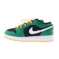 NIKE (ナイキ) GS AIR JORDAN 1 LOW SE Malachite ウィメンズ エアジョーダン 1 マラカイト ローカットスニーカー ブラック/グリーン US3.5Y/22.5cm DQ8421-300