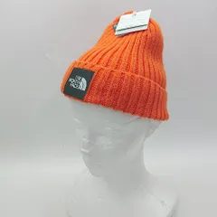 ◇ ⊇◎●未使用●Φ THE NORTH FACE ザ ノース フェイス キッズ ニット帽 オレンジ サイズ表記なし 男の子 女の子 E  【1506190010427】