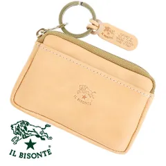 イルビゾンテ コインケース 小銭入れ IL BISONTE WALLET Coin Purce SCP017 PV0005 NA106B ヌメ ナチュラル ファスナー コイン イヤホン カード レザー 本革