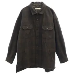 AMERICAN RAG CIE アメリカンラグシー ウールブレンド チェック柄 シャツ ジャケット 2 猫目ボタン メンズ 古着