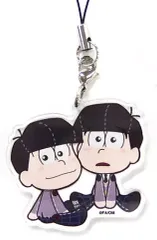 【中古】キーホルダー・マスコット(キャラクター) おそ松＆カラ松(制服) 「えいがのおそ松さん×COLLABO CAFE HONPO LABO トレーディングアクリルチャーム」