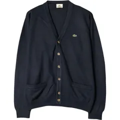 古着 ラコステ LACOSTE ウールニットカーディガン 5 メンズL相当/eaa577282
