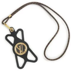 ルイ ヴィトン フォンホルダー ルイーズ iPhoneケース モノグラム シリコン ブラック ブラウン ゴールド金具 M68382 LOUIS VUITTON（未使用　展示品）