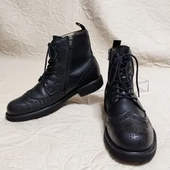 【リーガルスタンダード】レザーブーツ（24.5）ゴアテックス　サイドジップ REGAL リーガルレザーブーツゴアテックスサイドジップ24cm