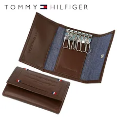【訳あり】トミーヒルフィガー TOMMY HILFIGER キーケース 31TL17X015-200（0094-5641/02） ブラウン （6キーホック） レザー 革 トミー シンプル