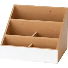 多機能ボックス mifo（ミフォ） 卓上収納 デスクオーガナイザー 木製 小物入れ 引き出し 収納ボックス 幅17.2×奥行14.5×高さ13cm (多機能ボックス)