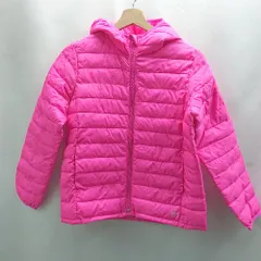 ◇ ⊇ GAP ギャップ 中綿 キッズ 子供服 長袖 ブルゾン サイズL ピンク 女の子 E  【1503050041676】