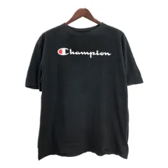 Champion チャンピオン AUTHENTIC オーセンティック ロゴ 半袖Ｔシャツ ブラック(メンズ L)中古 古着 U0266