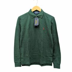 新品未使用】Polo Ralph Lauren 長袖ポロシャツ 刺繍ロゴ 緑S - メルカリ