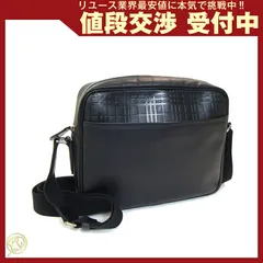 バーバリー ショルダーバッグ ブラック レザー 中古