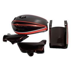 セット限定価格】CBX400F550外装 タンク 2型黒赤サイドカバー - メルカリ