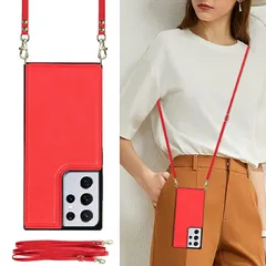 Galaxy S21 Ultra 5G [SC-52B/S02352] /Galaxy S30 Ultra対応 Galaxy S21 Ultra スマホ ケース 肩掛け 首かけ 斜めがけ ショルダー ケース 縄掛け Galaxy S21 Ultra 5G  1