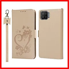 【匿名配送】ゴールド_OPPO A73 / F17 【Hamany】OPPO A73 ケース 手帳型 CPH2099 ケース ストラップ スマホケース OPPOのサムネイル