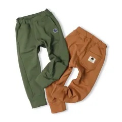 moujonjon 裾リブストレッチミニ裏毛ロングパンツ　m55003