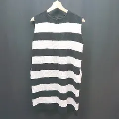 ◇ lagunamoon ボーダー柄 ノースリーブ バックファスナー ひざ丈 ワンピース サイズ<!-利用不可文字-!> ブラック/ホワイト レディース E  【1310050040239】