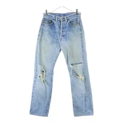 Levi's (リーバイス) 70S VINTAGE 501 BIGE 後期 ボタン裏6 平行ステッチ ボタンフライ デニムパンツ インディゴブルー