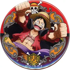 【中古】バッジ・ピンズ モンキー・D・ルフィ 「ワンピース “輩”缶バッジ 第24弾 WORLD」 麦わらストア限定