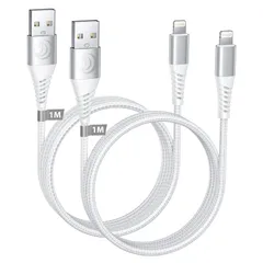 新品 iphone 充電ケーブル [MFi認証] ライトニングケーブル 1M 2本セット あいふおん充電コードナイロン編組 ケーブル lightning ケーブル iPhone 14 13 12 11 XS Max XR X 8 7 7Plus 6 SE iP