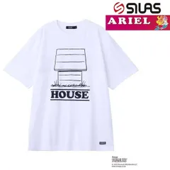 スヌーピー tシャツ Tシャツ サイラス SILAS PEANUTS HOUSE  PRINT SS TEE 110232011001 半袖 メンズ レディース 白 ホワイト snoopy ティーシャツ