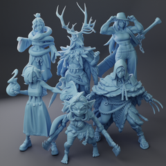 Twin Goddess | 2024年9月リリース6体セット 32mm | 3Dプリント ミニチュア TRPG メルカリ限定商品