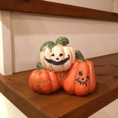 ジャックオーランタンオーナメント　ハロウィン雑貨　かぼちゃ  ハロウィンオブジェ　かわいいオブジェ　かわいい雑貨　インテリア雑貨　ガーデンオブジェ　園芸