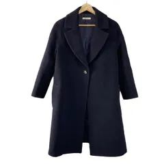 新品未使用ダイアンフォンファステンバーグのコート サイズ0 黒に近い濃紺