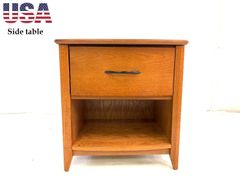 【アメリカ家具】 サイドテーブル エンドテーブル ナイトテーブル ランプテーブル 引出し アンティーク (160) AE8TK-2