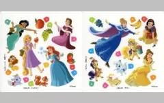 【中古】シール・ステッカー 集合 はってはがせるシール(2シート) 「ディズニー」 ディズニープリンセスと はじめての シールあそび付録