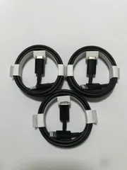 3本　黒　タイプc ライトニング　ケーブル　急速充電　充電器 iPhone モバイル　携帯 1m 2.4a typec Lightning iPhone iPad AirPods TYPE C type