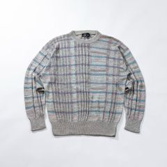 ダンヒル dunhill イタリア製 クルーネック サマーニット マルチカラー トップス セーター 薄手