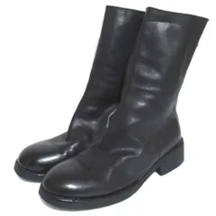 ⭐️極美品⭐️グイディ　フロントジップ　ブーツ　レザー　ブラック　センタージップ グイディ GUIDI PL1 センタージップレザーブーツ の買取価格実績