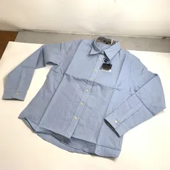 f001 H 未使用タグ付き BURBERRY LONDON Mサイズ ブルー バーバリー ロンドン ポロシャツ 長袖