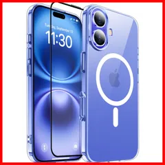 【即発送】滑り止め 磁気充電可 指紋防止 米軍MIL規格 ワイヤレス充電器対応可能 耐衝撃 ケース 磁力強化 アイフォン16 ケース アイホン16カバー 16 耐久性 SGS認証 あいふぉん16 カバー iPhone 6.1インチ クリア JUSTCOOL