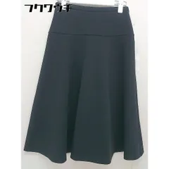 ◇ NOBLE ノーブル 膝下丈 フレア スカート サイズ36 ネイビー レディース  【1112220001916】