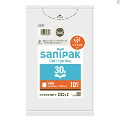 3個セット 日本サニパック CUH31 NOCOO サニパック ポリ袋 半透明 30L 10枚入