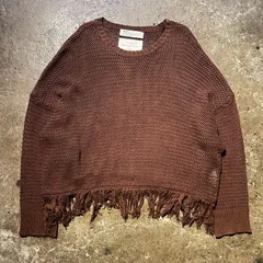 DAIRIKU 20ss Pullover Fringe Net Knit ダイリク 2020ss プルオーバー フリンジ ネット ニット ローゲージ セーター Fのサムネイル