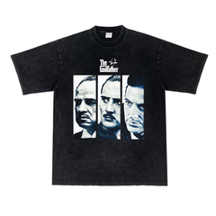 映画 ゴッドファーザー Godfather ヴィンテージ加工 コットン 半袖 Tシャツ 男女兼用 S～3XL