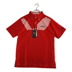 未使用品 メンズ タイトリスト Titleist 半袖ポロシャツ L 赤 レッド ボタンダウン