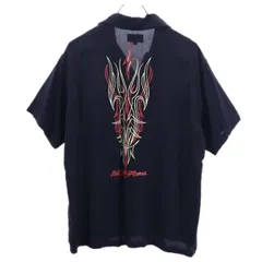 スタイルアイズ M36953 半袖 シャツ 38R 黒系 STYLE EYES 東洋エンタープライズ ボウリングシャツ メンズ 【中古】  【220514】 メール便可