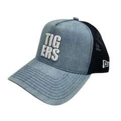 New Era x 阪神タイガース ニューエラ スクエアロゴ デニム メッシュキャップ