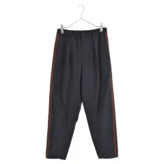 MARNI (マルニ) 21SS ウールトロピカルロングパンツ ネイビー/ブラウン 44サイズ PUMU0132A0のサムネイル