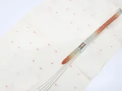 【京松】【着物】和装小物　帯締め帯揚げセット　平組　花亀甲文　帯揚　帯締　r7w03-825