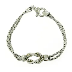 美品 ティファニー ノット ダブルロープ ツイスト ブレスレット シルバー925 楽天市場】TIFFANY&Co(ティファニー) センターノット ダブル